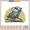 Snoopy Beach Chair Embroidery Design