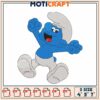 Smurf Embroidery Design 4x5x7 Inch