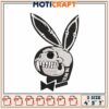 Skull Bunny Embroidery Design 4x5x7 Inch