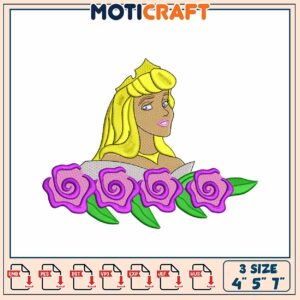 Sleeping Beauty Embroidery Design