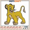 Simba Lion Cub Embroidery Design