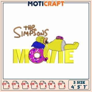 Simpsons Movie Embroidery Design
