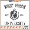 Silly Goose University Embroidery Design in Multiple Sizes Available