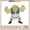 Shrek Embroidery Design 4x5x7 Inch