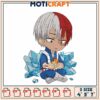 Shoto Todoroki Embroidery Design 4x5x7 Inch