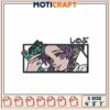 Shinobu Kocho Embroidery Design 4x7 inch