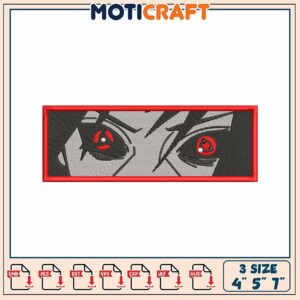 Sharingan Eyes Embroidery Design