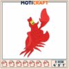 Sebastian Crab Embroidery Design 3 Sizes
