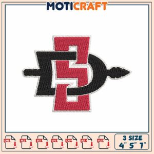 SDSU Aztec Embroidery Design