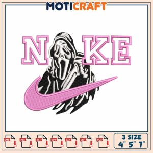 Scream Nike Embroidery Design