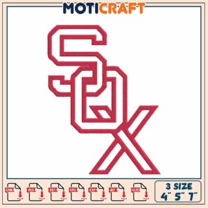 SD Monogram Embroidery Design 4x5x7
