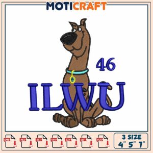 Scooby Doo Embroidery Design 3 Sizes