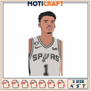 San Antonio Spurs Jersey Embroidery Design