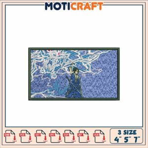 Samurai Embroidery Design - 3 Sizes
