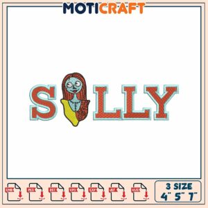 Sally Embroidery Design 4x5x7 inch