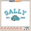 Sally Car Name Embroidery Design