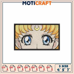 Sailor Moon Embroidery Design Stitch File for Craft Projects