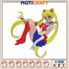 Sailor Moon Embroidery Design 4x5x7 Inch