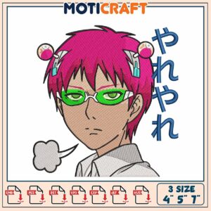 Saiki Kusuo Embroidery Design