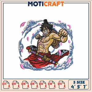 Roronoa Zoro Embroidery Design - 3 Sizes