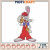 Roger Rabbit Embroidery Design 4x5x7 Inch