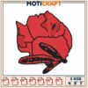 Red Poppy Flower Embroidery Design