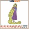 Rapunzel Embroidery Design 3 Sizes 4x5x7 Inch