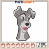Puppy Embroidery Design 4x5x7 Inch