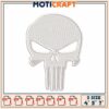 Punisher Skull Embroidery Design