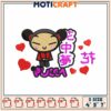 Pucca Embroidery Design 3 Sizes