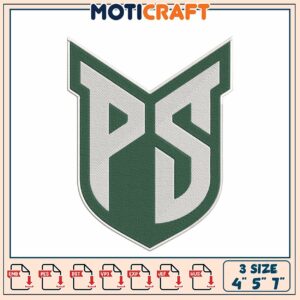 PS Logo Embroidery Design - 3 Sizes