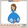 Princess Sofia Embroidery Design 4x5x7 Inch
