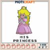 Princess Peach Embroidery Design 4x5x7 Inch