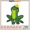 Princess Frog Embroidery Design 4x5x7 Inch