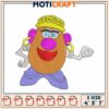 Potato Head Embroidery Design 4x5x7 inch