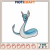 Pokemon Lapras Embroidery Design 4x5x7 Inch