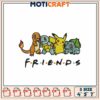 Pokemon Friends Embroidery Design 4x5x7