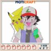 Pokemon Ash & Pikachu Embroidery Design
