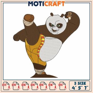Po Kung Fu Panda Embroidery Design