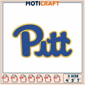 Pitt Embroidery Design 3 Sizes