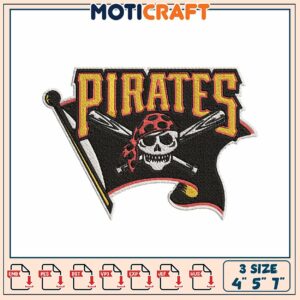 Pirates Embroidery Design 4x5x7 Inch