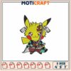 Pikachu Tanjiro Embroidery Design