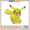 Pikachu Embroidery Design Perfect for DIY Projects and Gifts