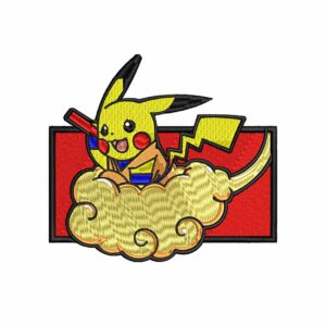 Pikachu Embroidery Patch Design