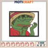 Pepe Frog Embroidery Design - 3 Sizes 2 Pepe Frog Embroidery Design 3 Sizes
