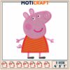 Peppa Pig Embroidery Design 4x5x7 Inch