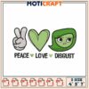 Peace Love Disgust Embroidery Design 2 Peace Love Disgust Embroidery Design
