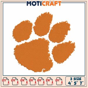 Paw Print Embroidery Design 3 Sizes