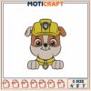 Paw Patrol Rubble Embroidery Design