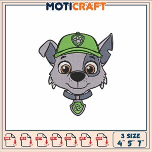 Paw Patrol Embroidery Design 4x5x7 Inch